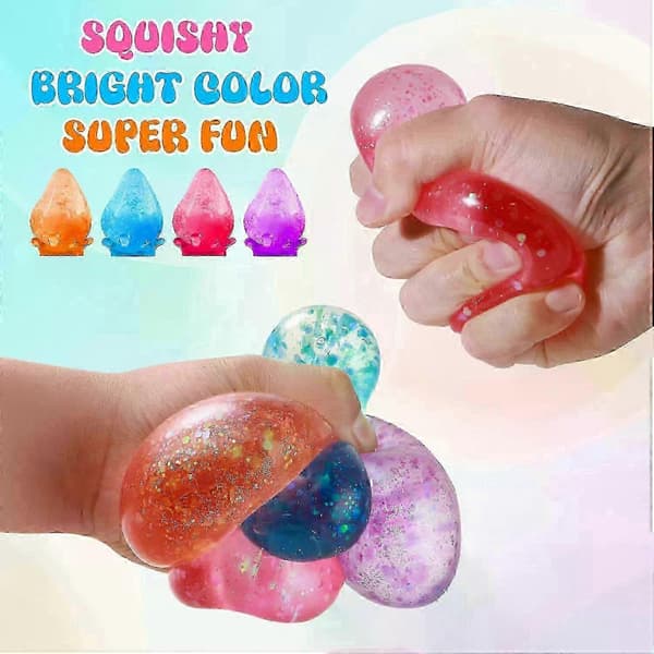 Dream Squishy Drop Squishy Stressbold, Vanddråbe Fidget Stressbold, Is Squishys Stress Cube-Drop Malt Sukkerkugler Sensorisk til Lindring af Angst