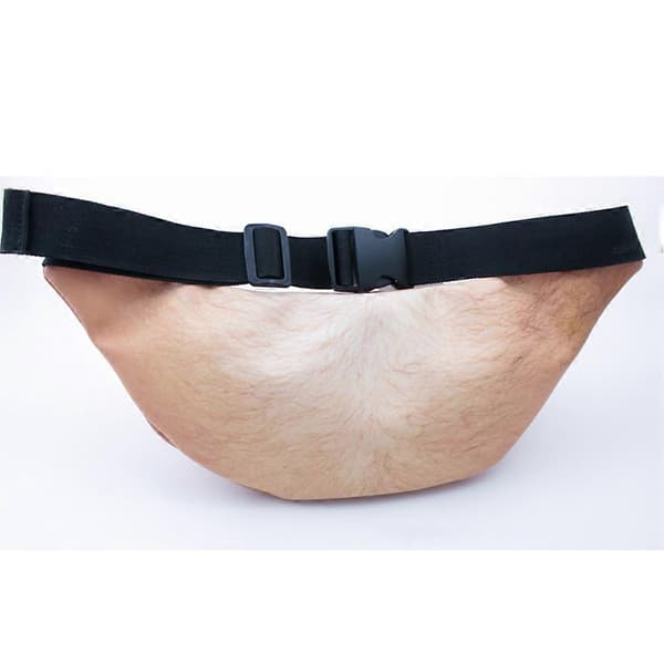 Midjeväska Pappaväska Falsk Mage för Resor Unisex 3D Ölmage