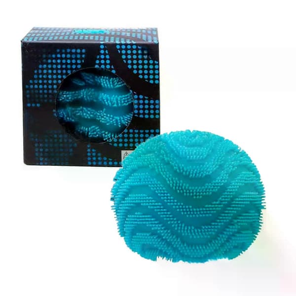 Spiky sensorisk stressbold, farverigt squishy fidget-legetøj til angstlindring og taktil leg blue 1PCS