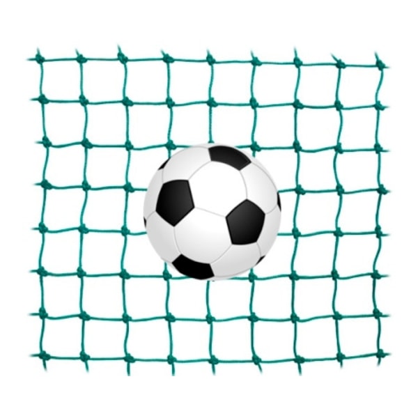 Fotbollsnät i bit 4x25m, 80mm Grön