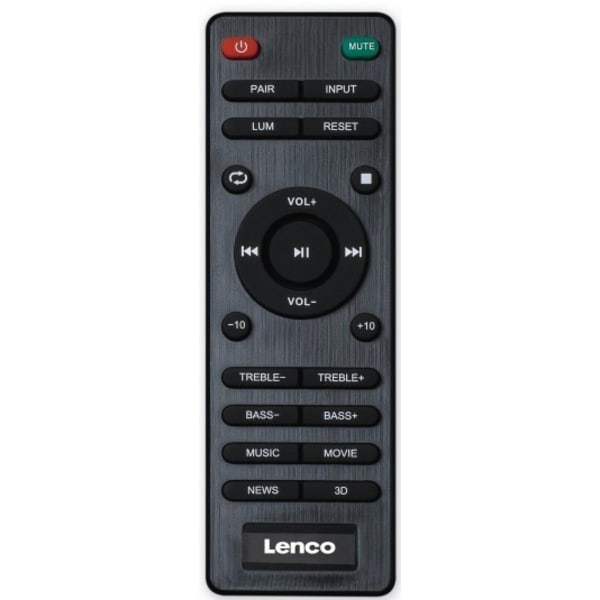 Lenco Bluetooth hyllhögtalare Svart