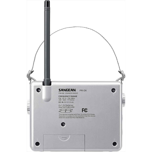 Sangean Fm/am Radio Bas/disk Vit