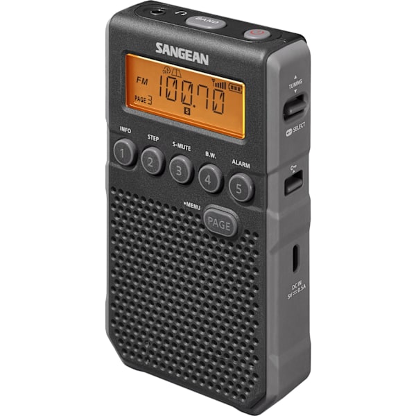 Sangean Fickradio SV snabbval Svart