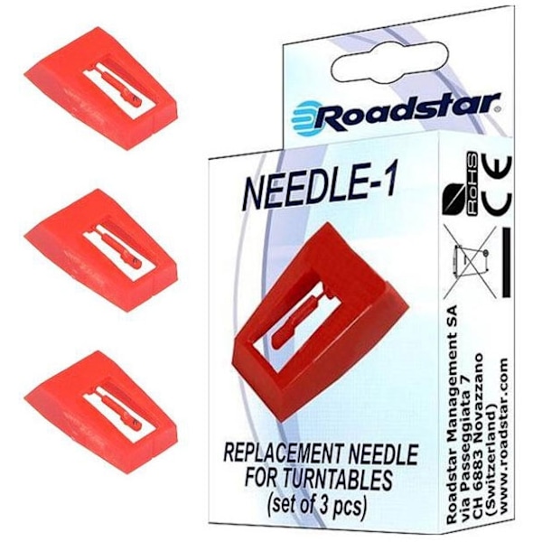 Roadstar nål för skivspl 3st