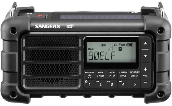 Sangean allvädersradio Svart Svart
