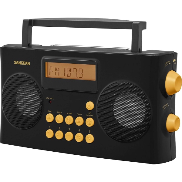 Sangean Stereo TACTILE radio Svart