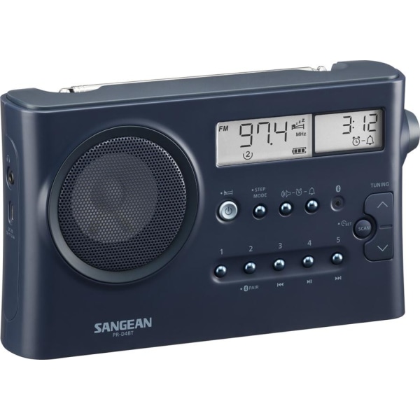 Sangean Bluetooth Radio Blå Blå