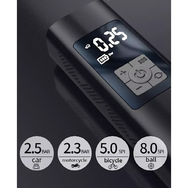 Wireless Air Pump Svart