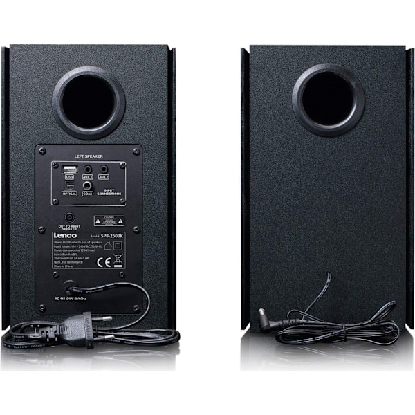 Lenco Bluetooth hyllhögtalare Svart