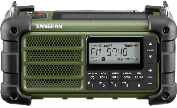 Sangean allvädersradio Green