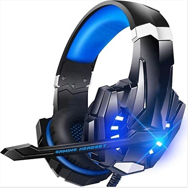Bästa G9000 Pro Headphone 7.1 Surround Gamer-hörlurar USB Ps4 Headband Blue  Airplane Adapter 7001 | Blue | Airplane Adapter | Fyndiq