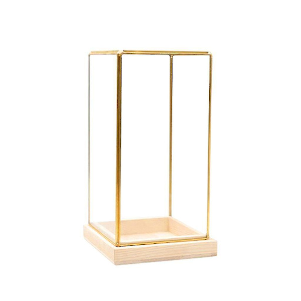 Glasmontre Dekorativ Kuboid Antik Kunstværk Vitrine, M