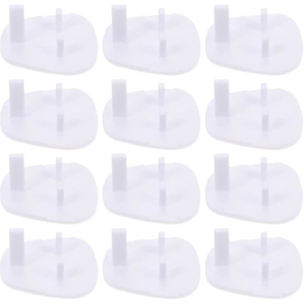 Bazhou Outlet Covers Electrical Outlet Protector Kids Proof Plug Covers Safety Power Socket Cover Electrical Equipment (1set (12pcs), White)