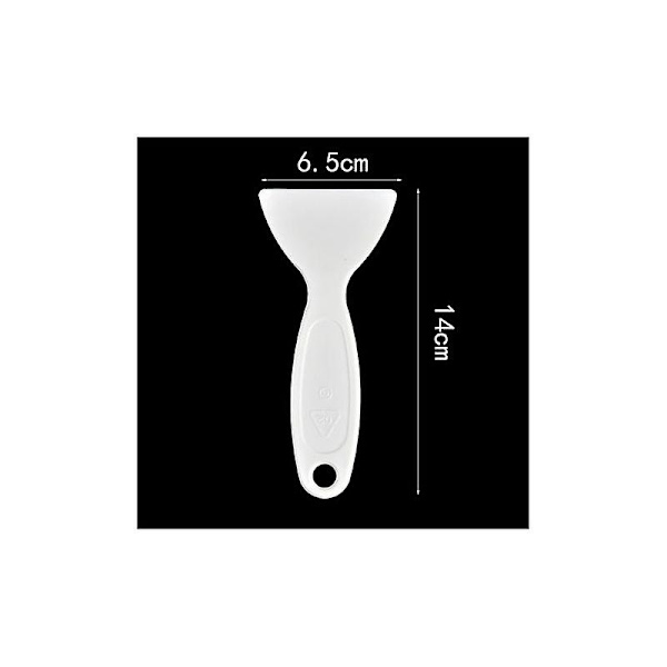 2 st kylskåpstillbehörsskrapa avfrostning hård plastspade verktyg kylskåpsskrapa frys hållbar krossad is ren, vit