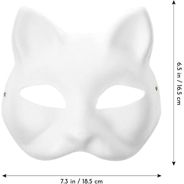 10 st Therian Mask Katt Räv Mask Therian Halloween Mask Therian Kostym för Barn Vuxna Tom Mask för Semesterfest & Therian