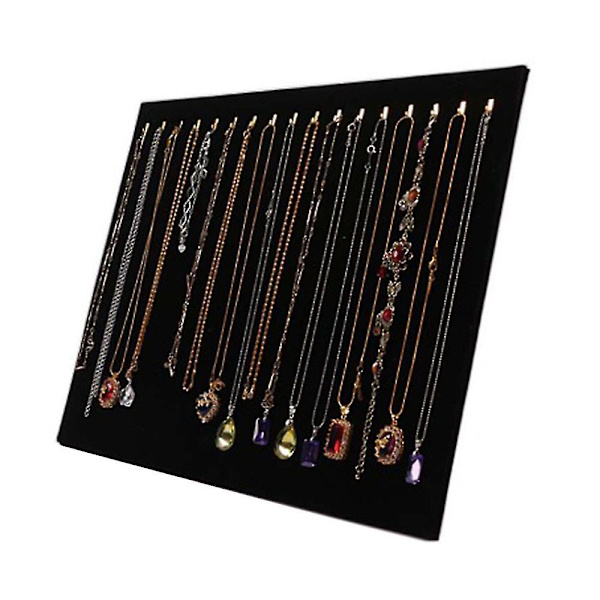 17 Krokar Halsband Display Stativ Sammet Halsband Stativ Display Stativ