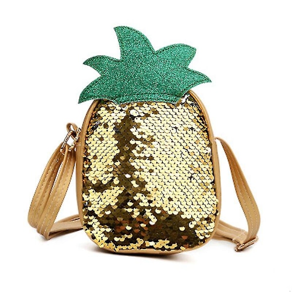 Söt tjej/kvinna frukt axelremsväska Tote Handväska Messenger Crossbody Väskor Handväska Ananas Jordgubbe Sekvenserad Väska Niuniu（Ananas）
