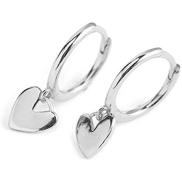 Søte Hjerte Kjærlighet Dangle Drop Brusk Små Ørepynt For Kvinner Jenter Minimalistisk Gave