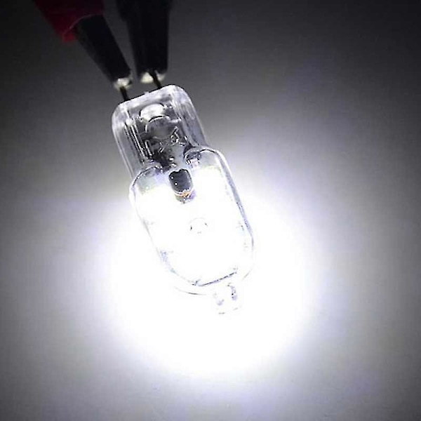10 kpl Led-lamppua G4 3w Ac/dc 12v 220v Smd2835 Lampada Led G4 Mini-lamppu Läpinäkyvä (Valkoinen)