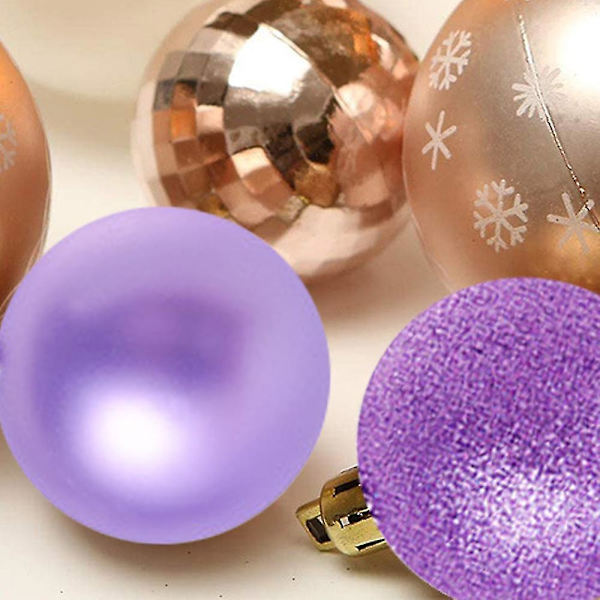 Julgranskulor Ornament för Julgran, Juldekorationer Boll Semester Bröllop Fest Julgranspynt Hängande Boll Krokar (stil 5)