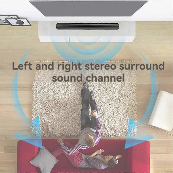 Trådlös Bluetooth-ljudfält, kraftfull stereosurroundljud, subwoofer, FM-radio, hemmabiosystem för TV