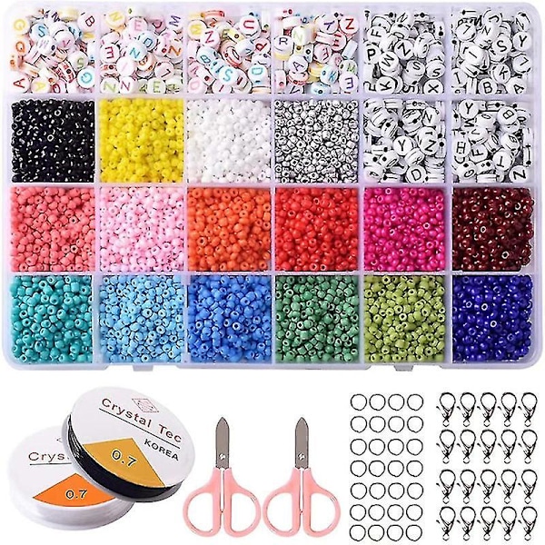 Charm Czech Glass Seed Beads Acrylic Beads Kit Diy Bracelet Necklace Beads Set For Jewelry Making Earring Supplies Accessories Niuniu