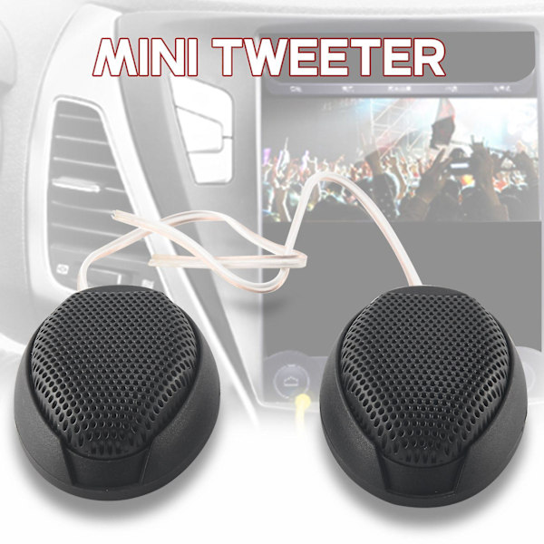 2 st Bil Universal 12V 1000W Mini Audio Diskanthögtalare för Bil