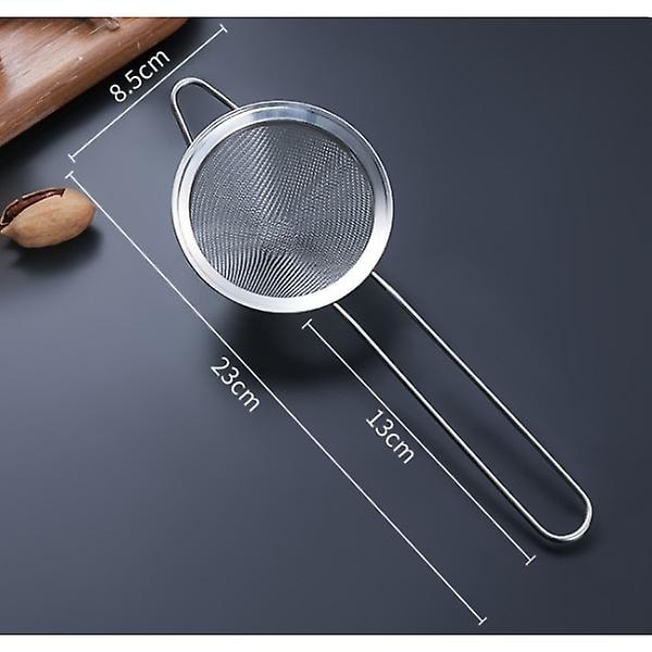3-pack tesil i rostfritt stål Konisk matsil Mesh, silver