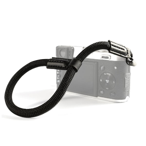 Kamera Justerbar tau håndleddsstropp med skinnender med galvanisert monteringsring
