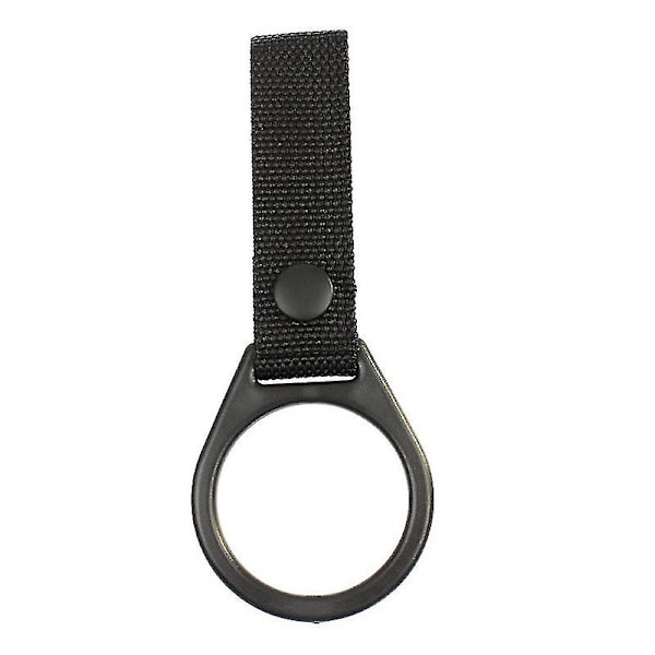 Ficklampa Ringhållare, Skjutbar Stil Bälteshållare D/c Cell Ficklampor För Bälte Camping Vandring (1st, Svart)