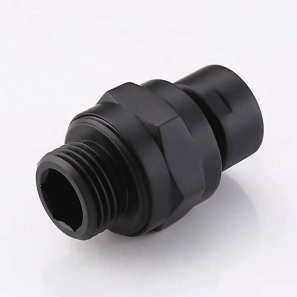 Duschhuvud Swivel Ball Joint Adapter, Ball Joint Connector, Duschvinkeladapter, Universal Duschhuvud Hårdvara, Matt Svart