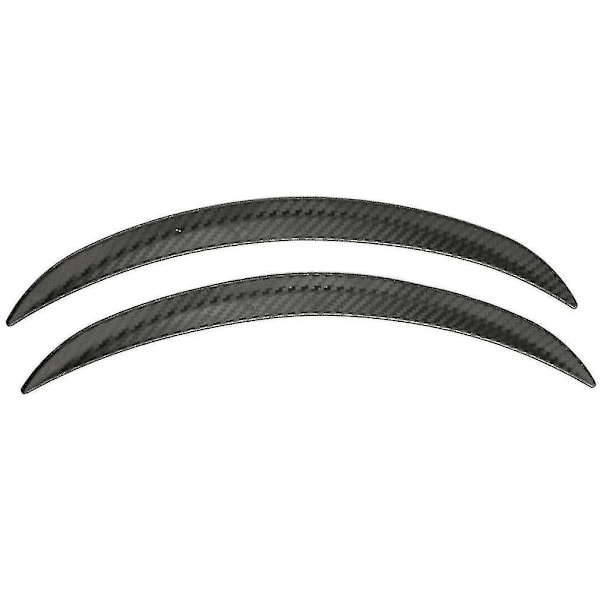 2 st Kolfiber-look Fender Flares Hjulkant Kroppsats Bildekoration Svart