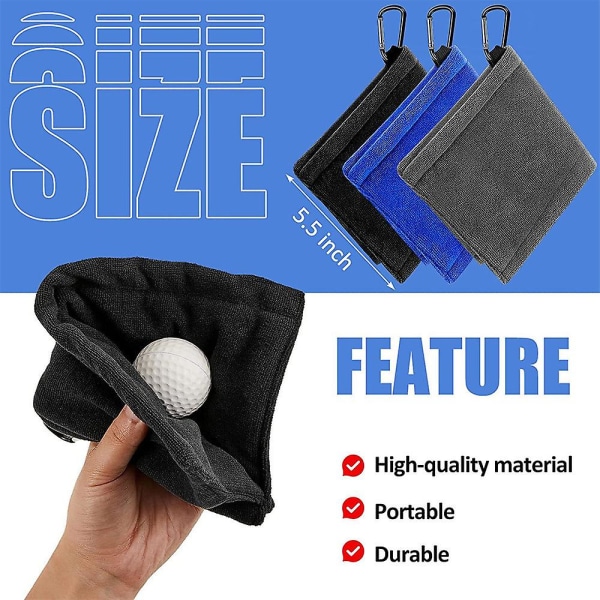 Golfhåndklær av høy kvalitet - tørke-, rengjørings- og dyppehåndklær for golf