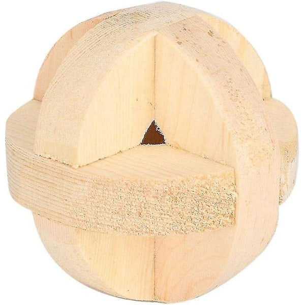 Leksaker för illrar Leksaker Husdjur Hamster Träboll Leksak Leksaker 6cm Tugga Interaktiv Boll Leksak Burtillbehör