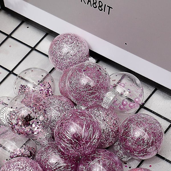 Julgranspynt 30 rosa julgranspynt, husdjursäker material diameter är 60mm/2.3