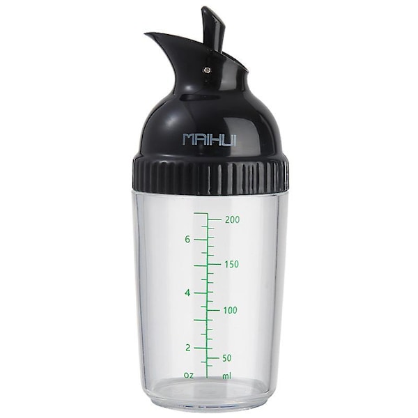 Salladsdressingbehållare - svart - 200 ml