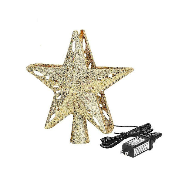 Julgrans Toppstjärna LED med Snöflingor Projektorlampa Träd Topp Projektor Jul Replica