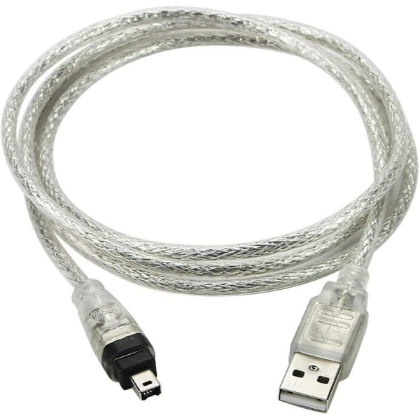 USB hann til FireWire IEEE 1394 adapterkabel. 4 Pins hann iLink for Sony DCR-TRV75E DV