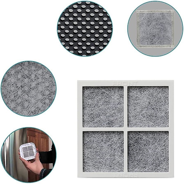 6st Filter Kylskåpsluftfilter Friskluftfilter Kylskåp Frys Friskluftfilter Kylskåp Luftrenande Filter Friskflödesluftfilter Kylskåpsersättning