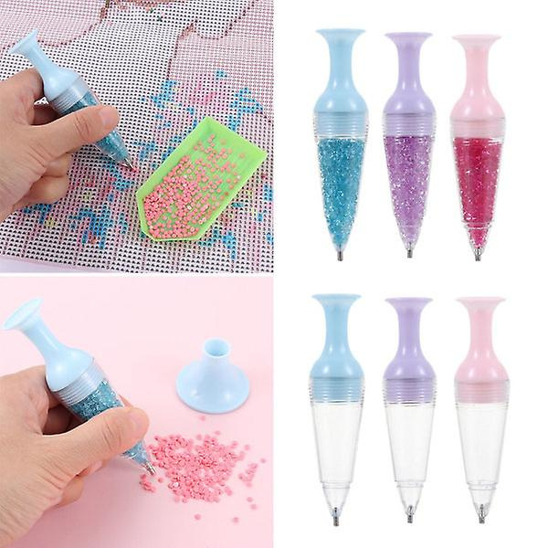 Point Drill Pen Diamantmålning Verktyg 5D Diamantmålning lila B