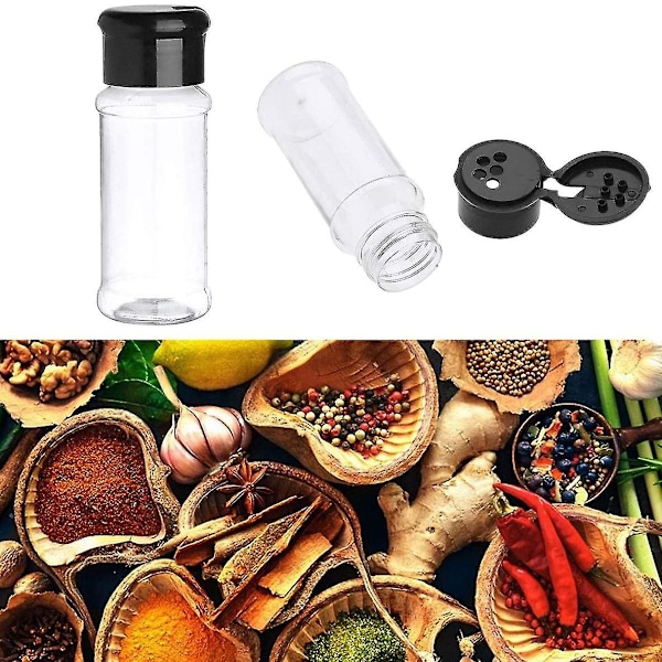 20 st Kryddburkar Salt Peppar Kryddburk Perfekt Med Sifter Lock Lock För Förvaring Av Kryddor