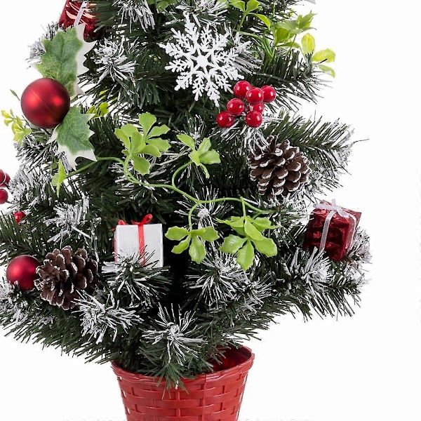 Julgran Röd Multifärgad Plast Ananas 60 cm