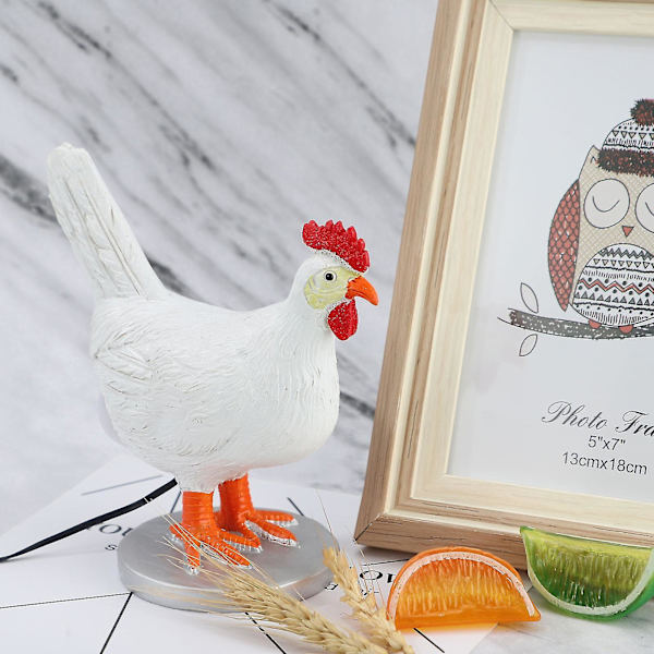100% Ny, lampe - denne utstoppede kylling egg lampe Ranch Farm Country-stil utstoppede egg lampe (hvit)
