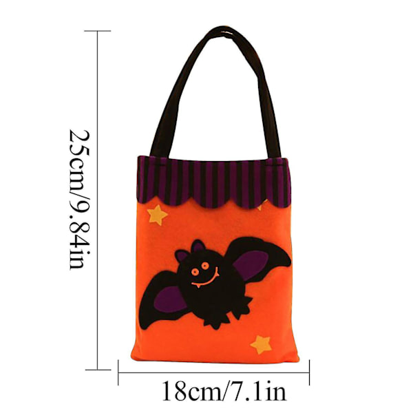 Hämähäkkifestivaalin Lasten Makeispussin Rekvisiittapussi Halloween Kannettava Ei-kudottu Pussi