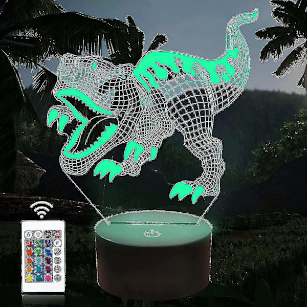 3D Dinosaur Natlampe Legetøj, Dinosaur Lys Lamper Til Drengeværelse, Dinosaur Natlampe Til Dreng