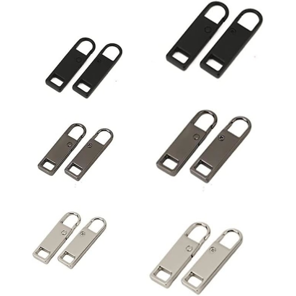 12 Pcs Zipper Closure ,Detachable Zipper Fixer Head,Spare Zip Tabs, Fastener Closure ,Suitcase,Zipper Repair Tab