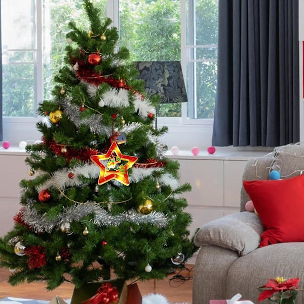 Julgransdekorationer | LED-ljusgirlang med tomte | Tomtedekorationer | Julgransljus, Juldekorationer för hemmet