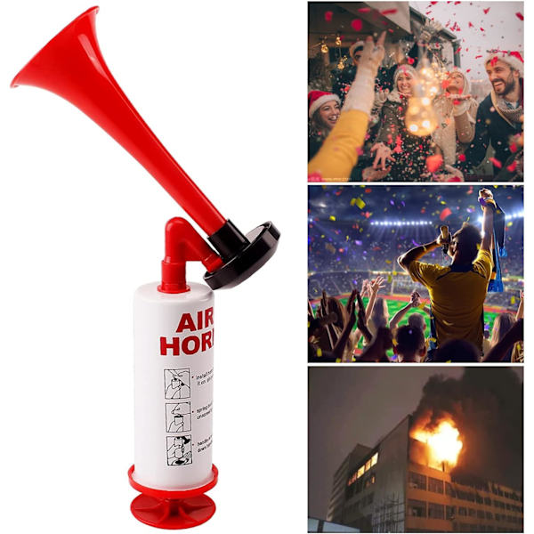 Ilmaääni Fanfare -torvi, erittäin kovaääninen, torvi kaasupilli Tröte -pumppusignaalitorvi, kaasupilli Ilmaääni käsipallo, signaalitorvi