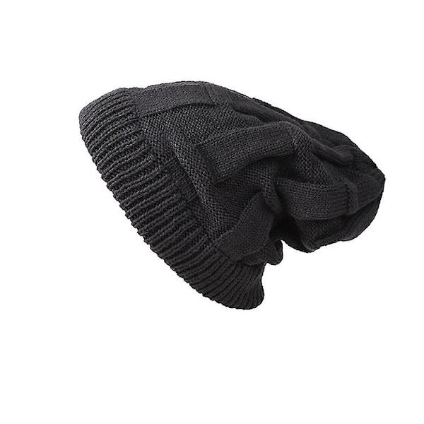 Vinterlue for kvinner, varm lue, grå-L (58-60 cm)
