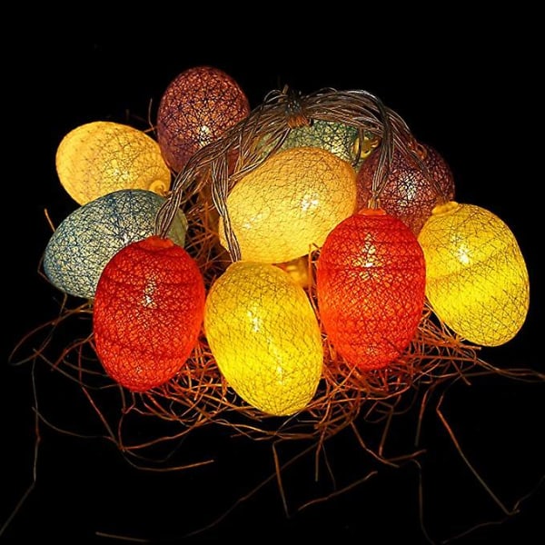 Easter String Lights 1.65M 10 LED String Lights Decor LED Garland Easter Decoration Lights for Easter Parties Layer Birthday Party (Battery Not Includ